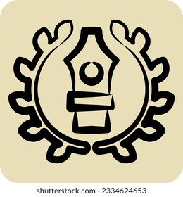 Icon Premium Quality. related to Art and Media symbol. hand drawn style. simple design editable
