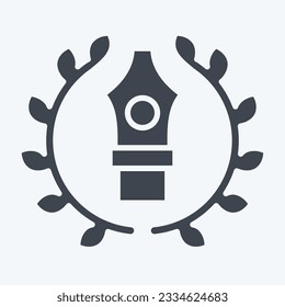 Icon Premium Quality. related to Art and Media symbol. glyph style. simple design editable