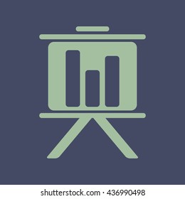 Icon of Presentation Chart. Eps-10.