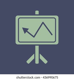 Icon of Presentation Chart. Eps-10.