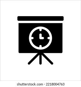 Symbolpräsenz Glyph, flache Symbol Logo Illustration Vektorgrafik isoliert. Geeignet für Webdesign, Logo, App.