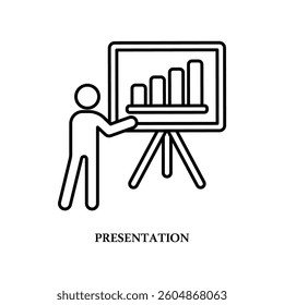 Icon a presentation, isolated against a clean background.
