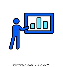 Icon a presentation, isolated against a clean background.