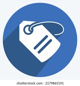 Icon Price Tag. suitable for Business symbol. long shadow style. simple design editable. design template vector. simple symbol illustration