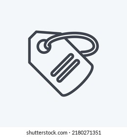 Icon Price Tag. suitable for Business symbol. line style. simple design editable. design template vector. simple symbol illustration