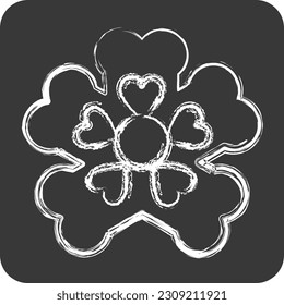 Icon Primrose. related to Flowers symbol. chalk Style. simple design editable. simple illustration