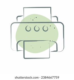 Icon Printer. related to Computer symbol. Color Spot Style. simple design editable. simple illustration