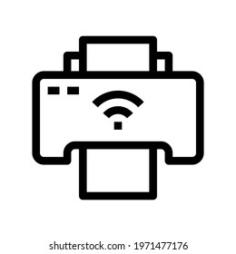 Icon Printer With Style Outline