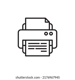 Symboldruck in einfachen Linien auf weißem Hintergrund. Für Web, Web-Icons, Smartphone-Apps.