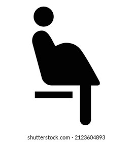 Prioridad del icono para el embarazo. Prioridad de asiento para embarazadas. Vector