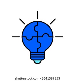 Icon a problem solving, isolated against a clean background.