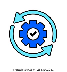 Ícone a procedimentos, isolado contra um fundo limpo.