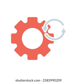 Icon a process, isolated against a clean background.