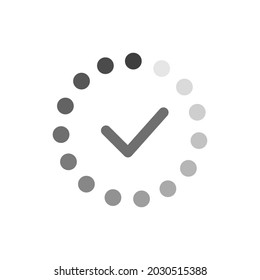 Icon process update software. Symbol update isolated on white background. Vector illustration
