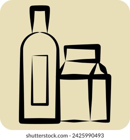 Icono Diseño del producto. relacionado con el símbolo del concepto creativo. estilo dibujado a mano. diseño simple editable. ilustración simple