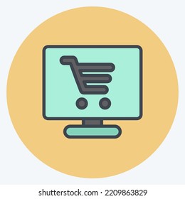 Icon Product. suitable for Startup symbol. color mate style. simple design editable. design template vector. simple illustration