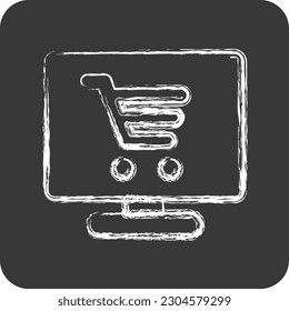Producto de icono. adecuado para el símbolo Startup. estilo tiza. diseño simple editable. vector de plantilla de diseño
