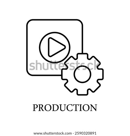 Icon a production, isolated against a clean background.