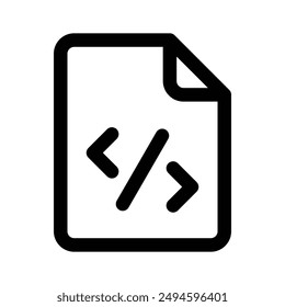 Icon of programming file in editable style, ready to use vector