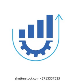 Ícone um progresso, isolado em um plano de fundo limpo.