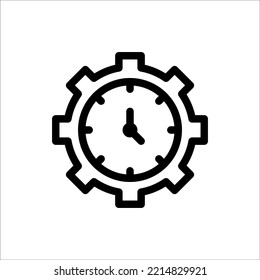 Icon Progress, Line, outline, Flat Icon Logo Illustration Vector Isolated. Suitable for Web Design, Logo, App. 
