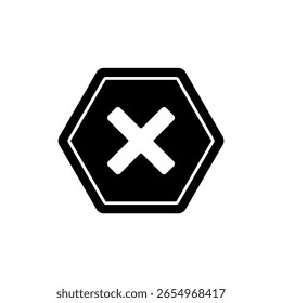 Symbol ein verbotenes, einzeln auf sauberem Hintergrund.
