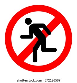 Icon prohibiting run