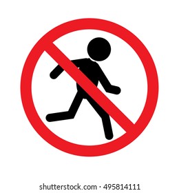 Icon prohibiting run