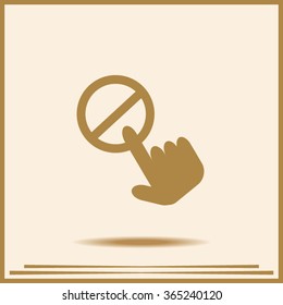 icon of a prohibition