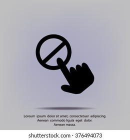 icon of a prohibition