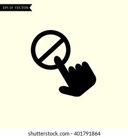 icon of a prohibition