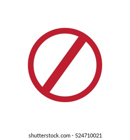 icon of a prohibition