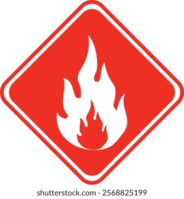 icon for the prohibition of playing with fire, or the prohibition of lighting fires. No Fire Sign Vector icon symbol, No fire sign icon