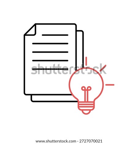 Icon a Project Brief Document, isolated against a clean background.