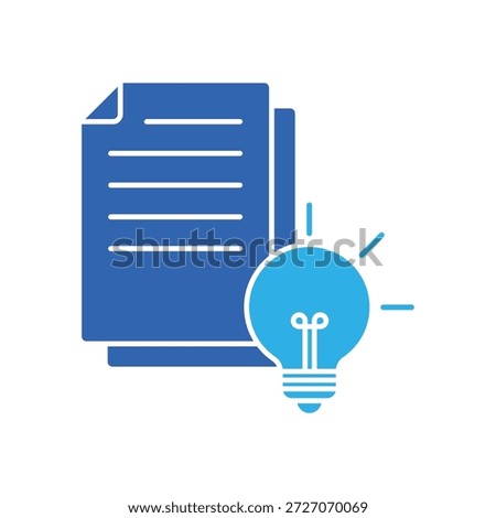 Icon a Project Brief Document, isolated against a clean background.