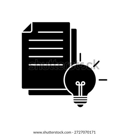 Icon a Project Brief Document, isolated against a clean background.