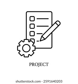 Icon a project, isolated against a clean background.
