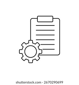Symbol ein Projektmanagement, einzeln auf sauberem Hintergrund.