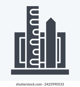 Icon Project Management. related to Creative Concept symbol. glyph style. simple design editable. simple illustration