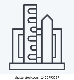 Icon Project Management. related to Creative Concept symbol. line style. simple design editable. simple illustration