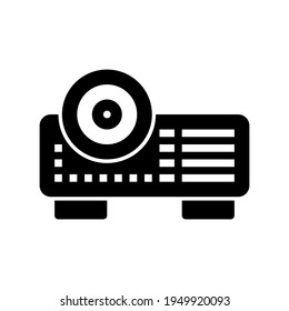 Proyector De Icono Con Estilo Glifo