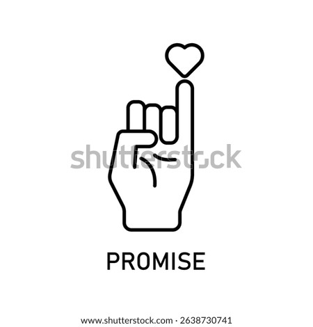 Icon a promise, isolated against a clean background.