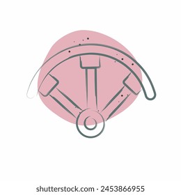 Icon Propeller Guards. related to Drone symbol. Color Spot Style. simple design illustration