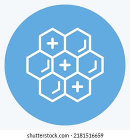 Icon Propolis. geeignet für Bienenzucht. Blauer Augenstil. einfaches Design bearbeitbar. Designvorlage, Vektor. einfache Abbildung