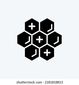 Icon Propolis. suitable for Bee Farm. Glyph Style. simple design editable. design template vector. simple illustration