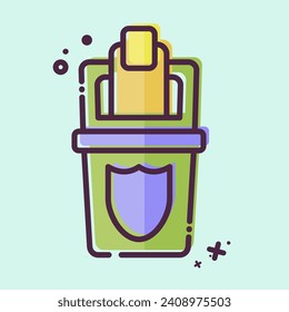Icon Protect. related to Plastic Pollution symbol. MBE style. simple design editable. simple illustration
