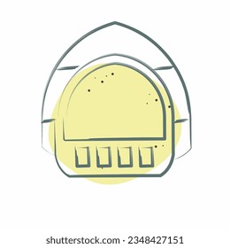 Icon Protective Cap. related to Apiary symbol. Color Spot Style. simple design editable. simple illustration