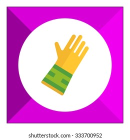 Icon of protective rubber glove