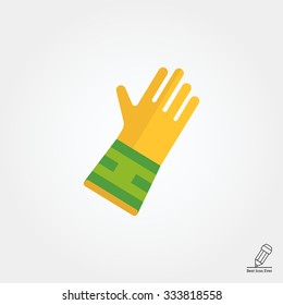 Icon of protective rubber glove