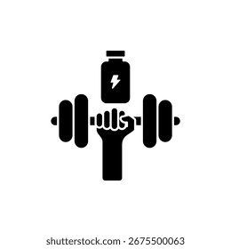 Ícone uma proteína, isolada contra um fundo limpo.